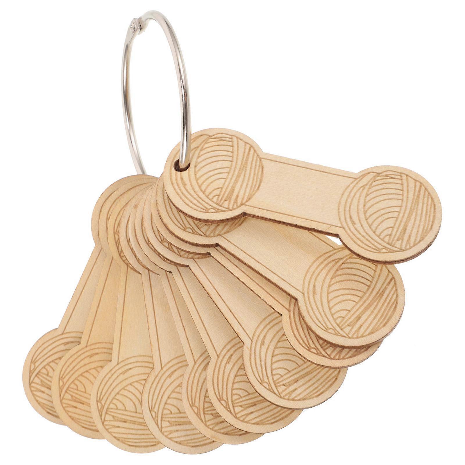 Yarn Bobbin Knitting Tool for Yarn Winding 1Set Practical Wood Material