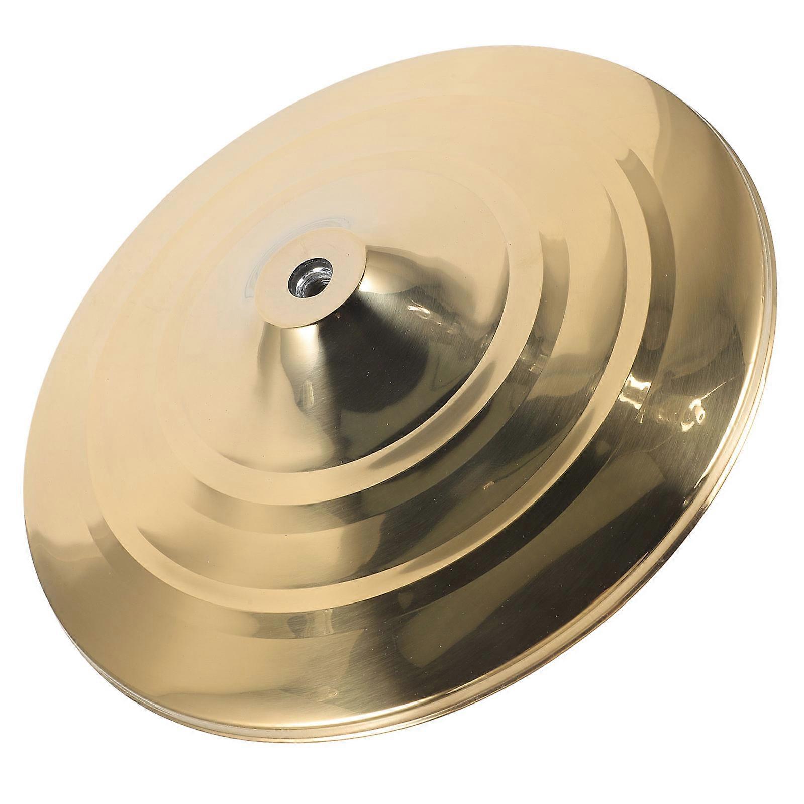 Flagpole Base Golden Floor Flag Holder for Office Use Small Size