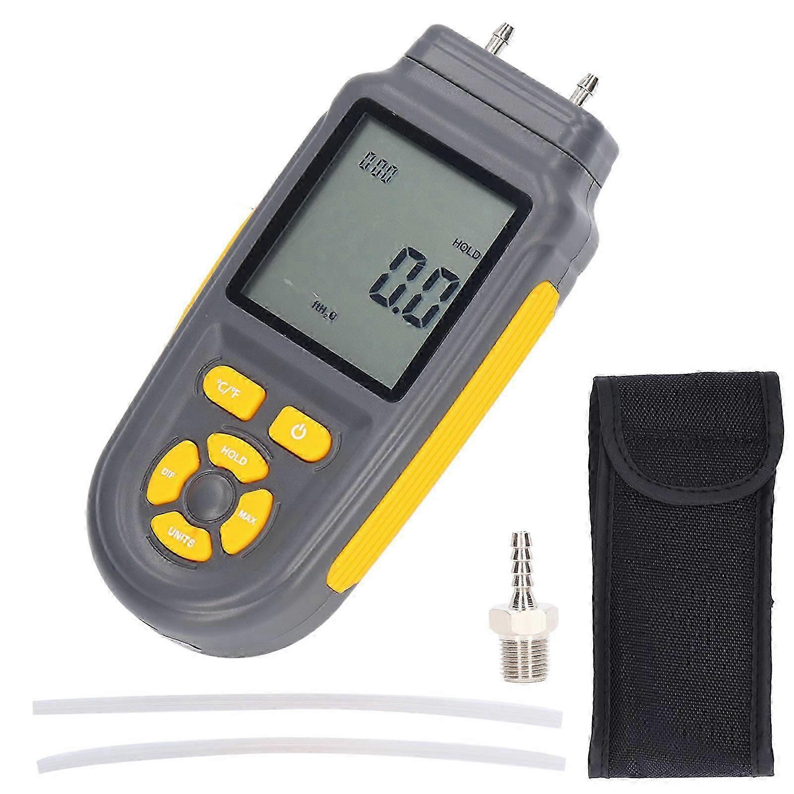 2026 Digital Pressure Gauge High Accuracy Wide Range Differential Pressure Meter Handheld Manometer