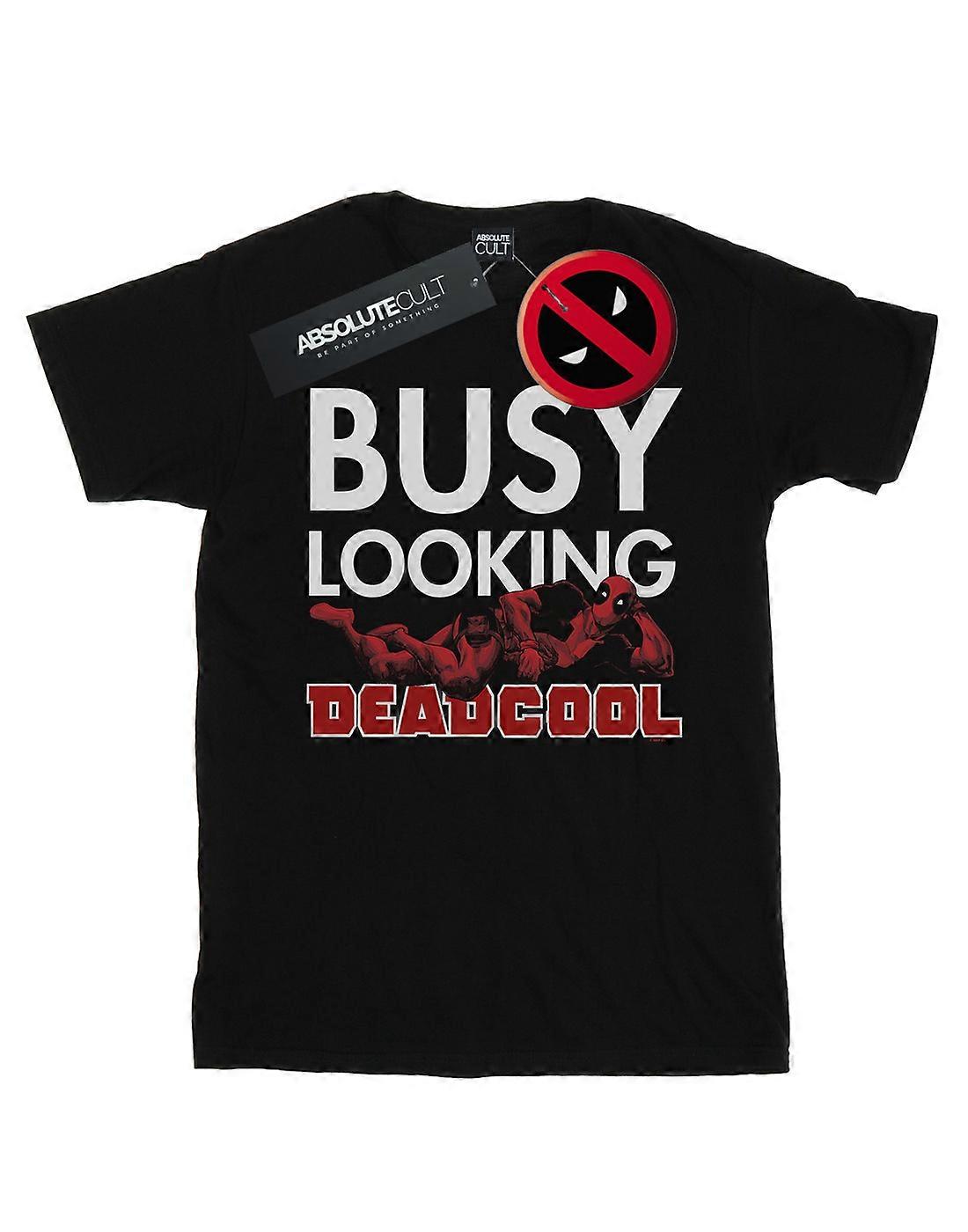 Marvel Men's Deadpool Busy Looking Deadcool T-Shirt