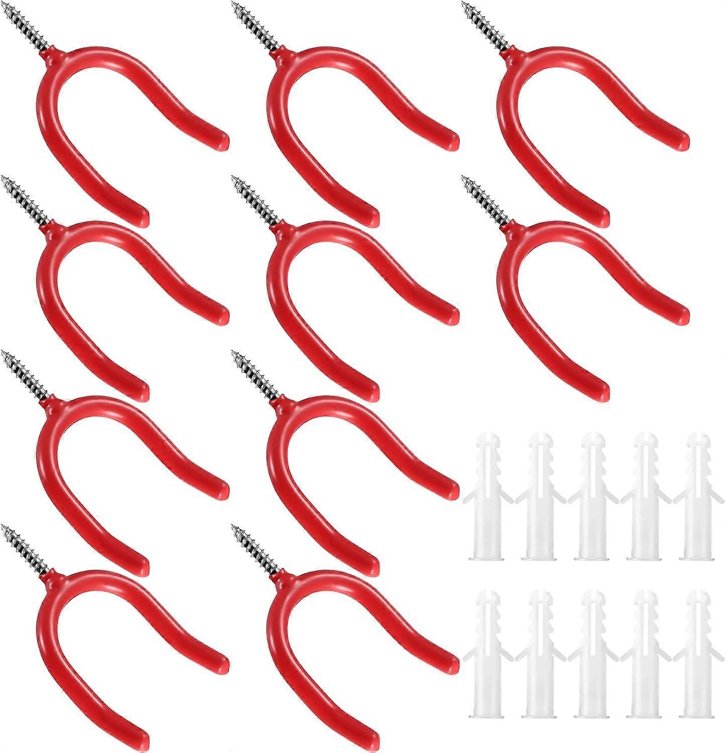 10-Pack Black Wall Mount Garage Hooks
