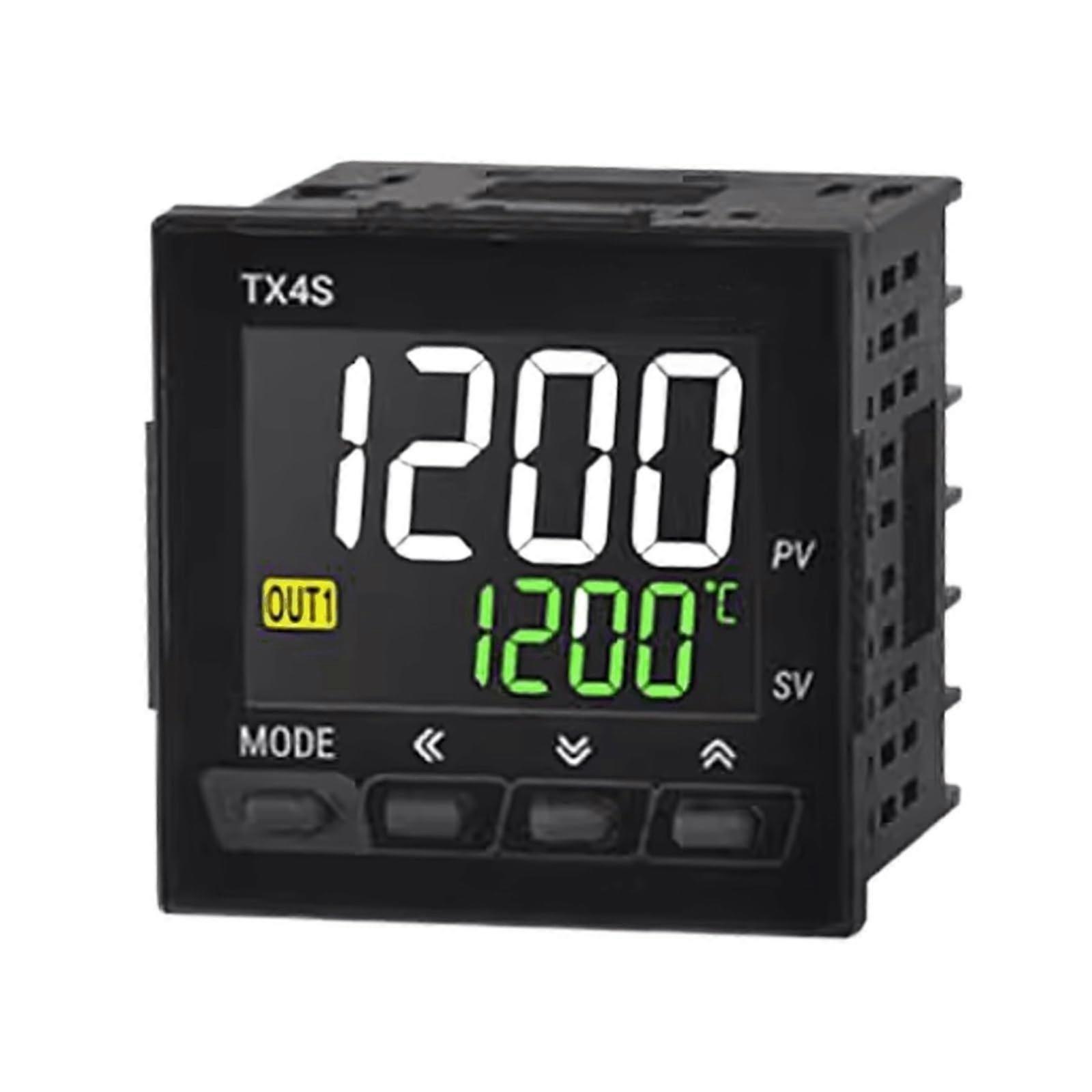 PID Temperature Controller 1/16 DIN with Relay Output, Dual Alarms and Bright 4Digit Display