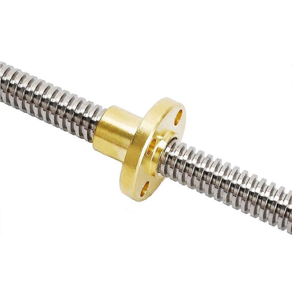 T8 Lead Screw 330mm with Brass Nut, 8mm Trapezoidal Rod for 3D Printer Precise Linear Motion