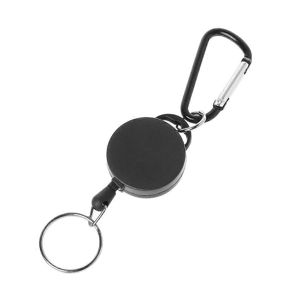 Retractable Keychain with Steel Wire and AntiTheft Belt Clip for Keys and Tools