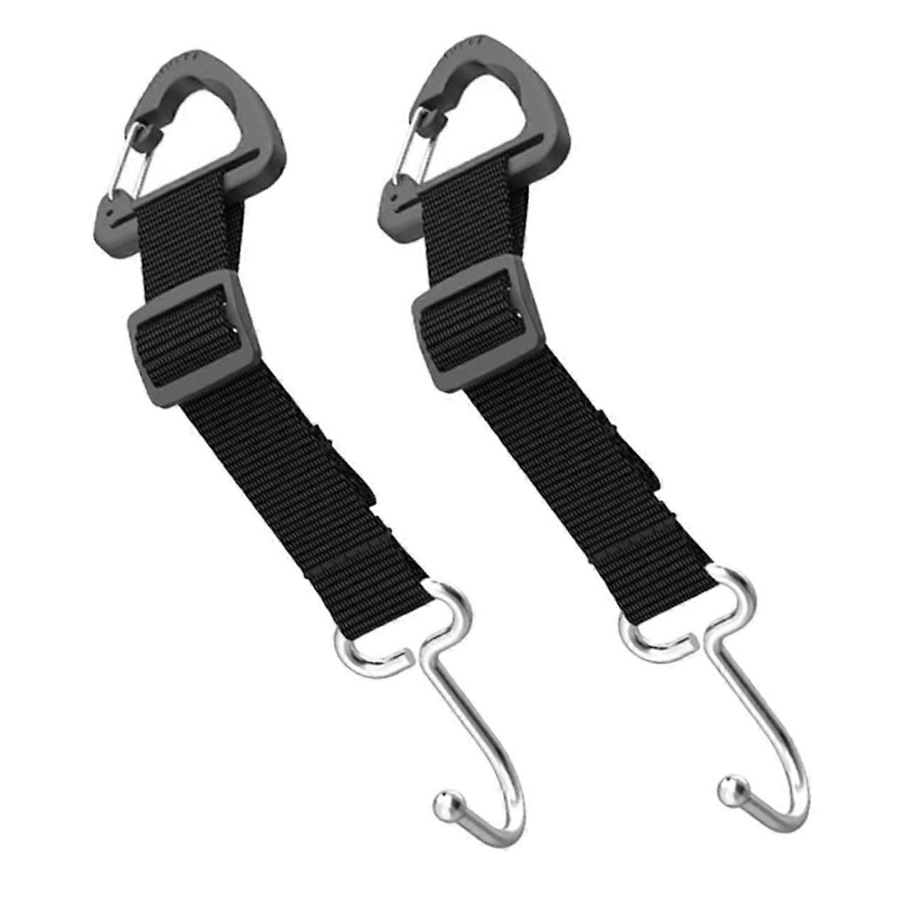 2pcs Car Headrest Hook Hidden Seat Hanger for Backpack Purse Wallet Keys Storage