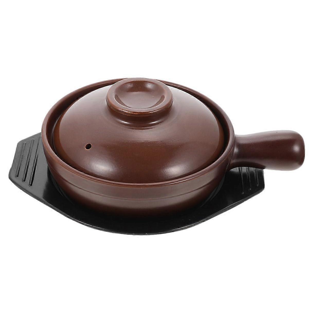 Ceramic Casserole Pot with Lid for Sourdough Baking,  Temperature Resistant, Ergonomic Handle