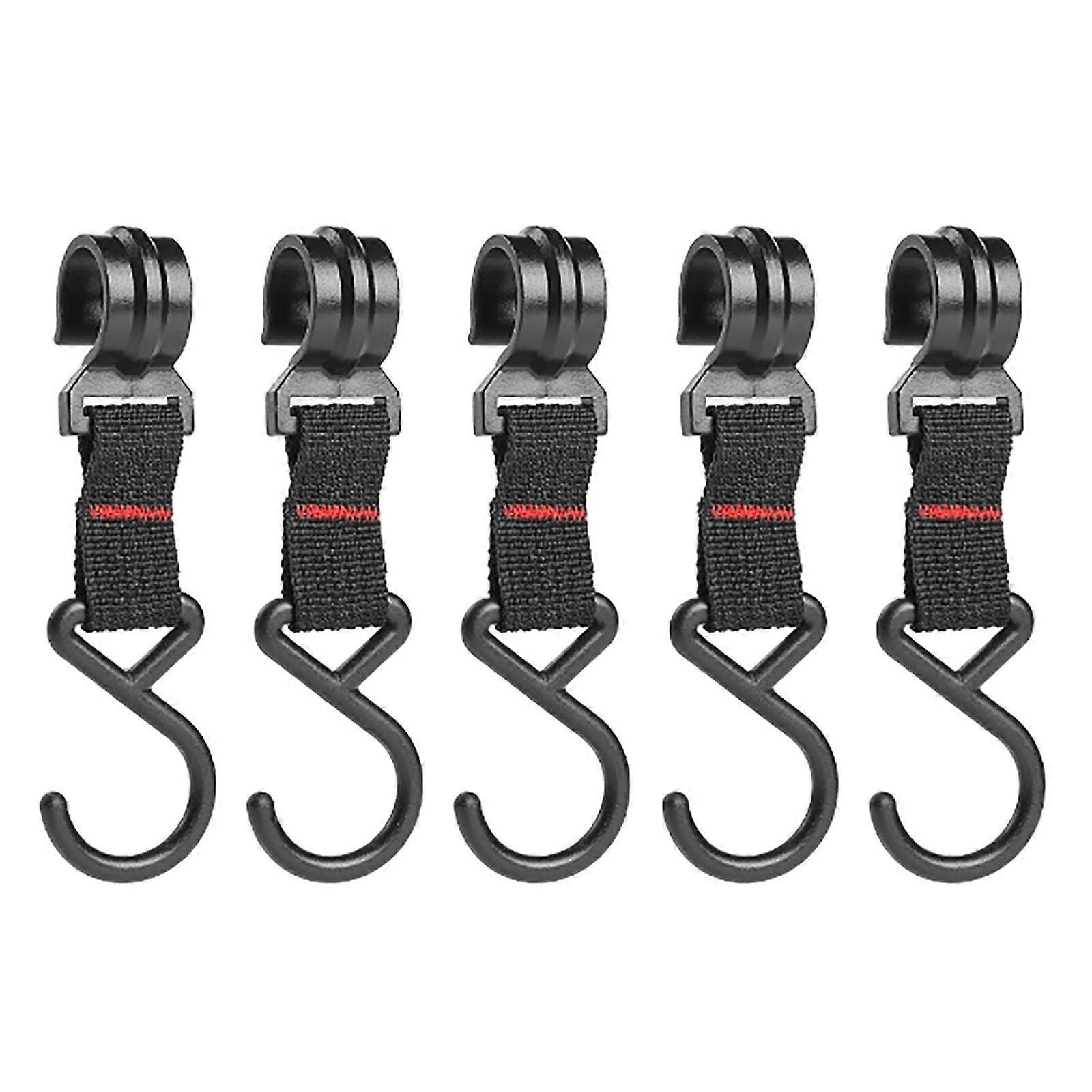 5Pcs Movable SShaped Camping Hooks Lightweight Durable Outdoor Hanging Hanger Set