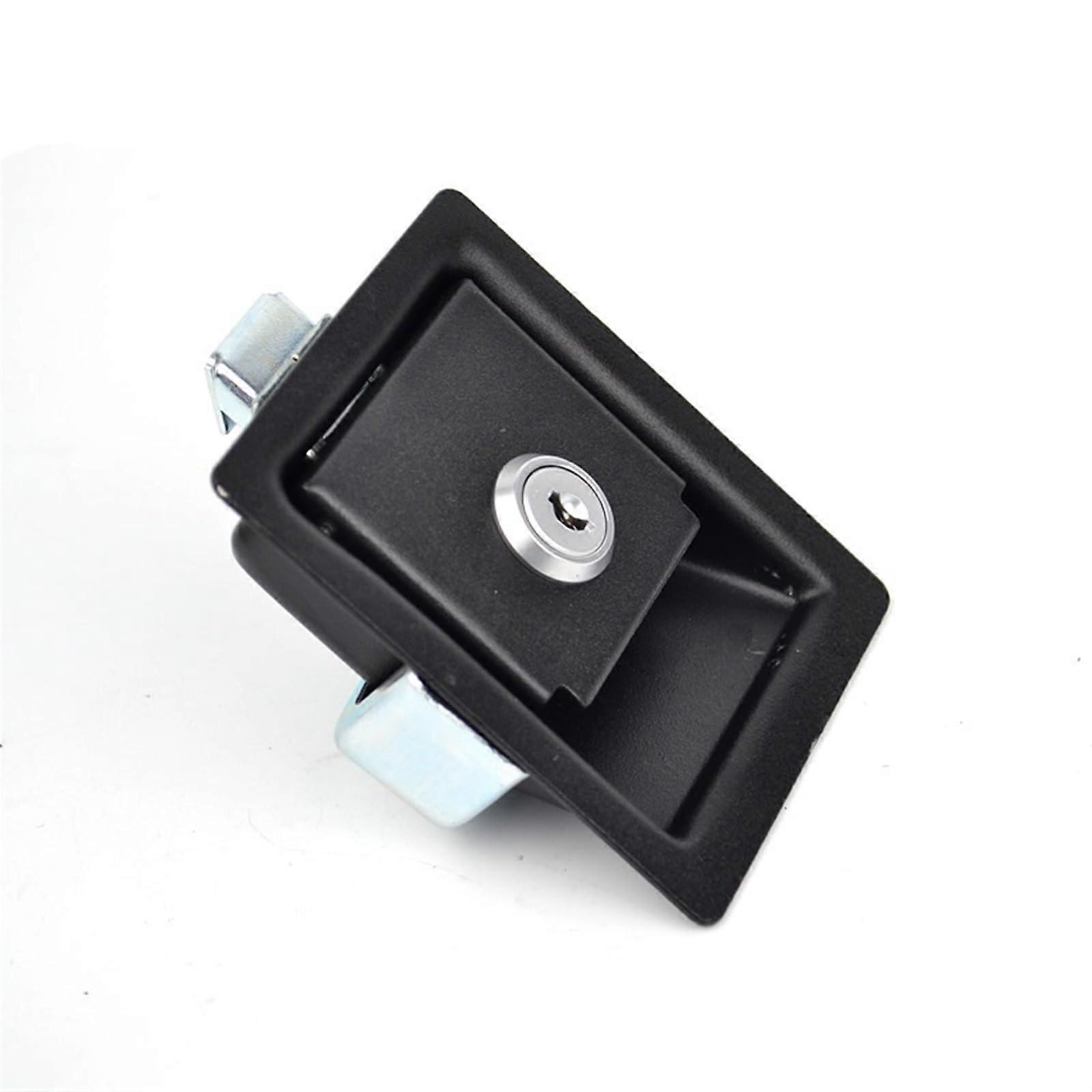 Cabinet Lock Magnetic Pull Panel 84x68mm Black Auto Box Industrial Use Easy Install 1Pcs