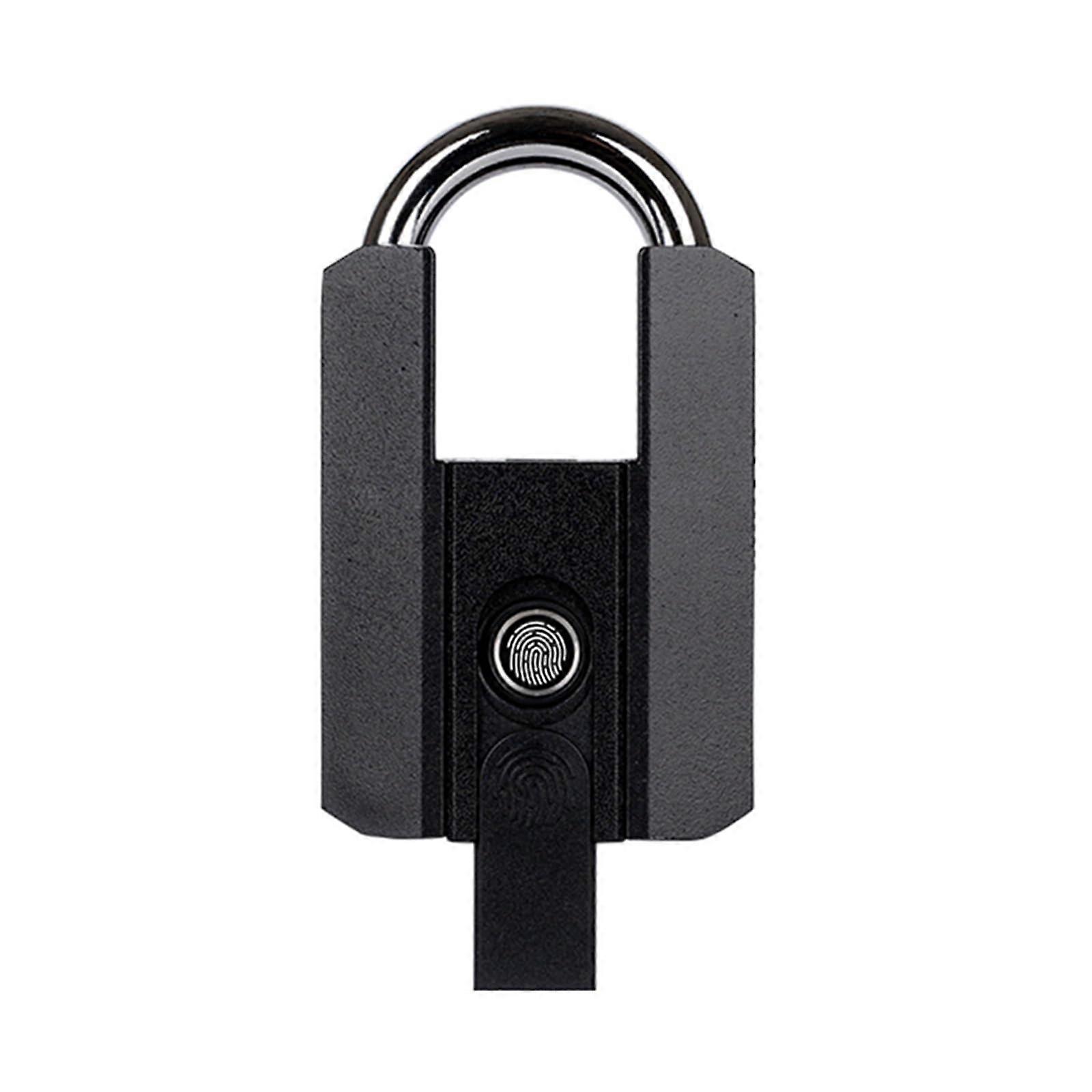 Smart Fingerprint Padlock with Bluetooth App Control, IP67 Waterproof, TypeC Rechargeable for Home