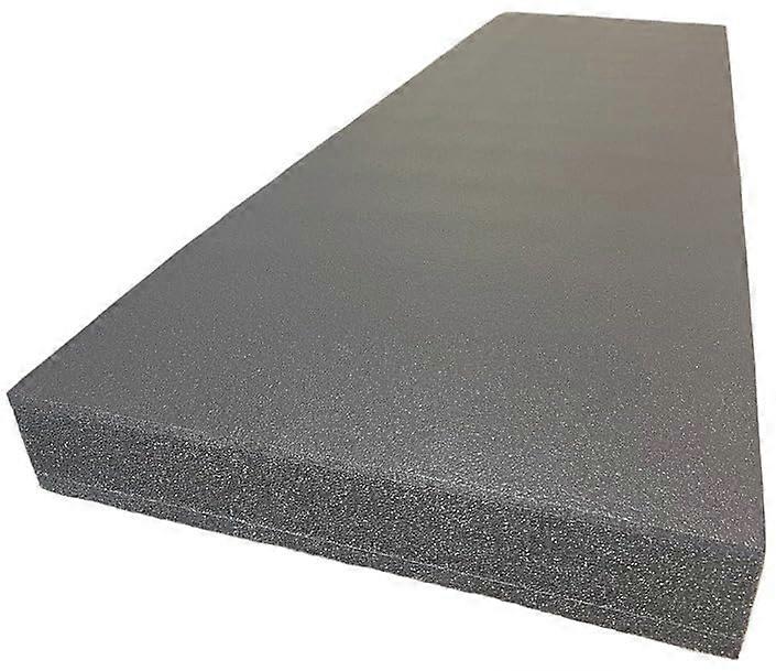Custom Foam Sheet 54x16x3 Inch Black Density Polyethylene Padding for Protective Packing and Tool Cases