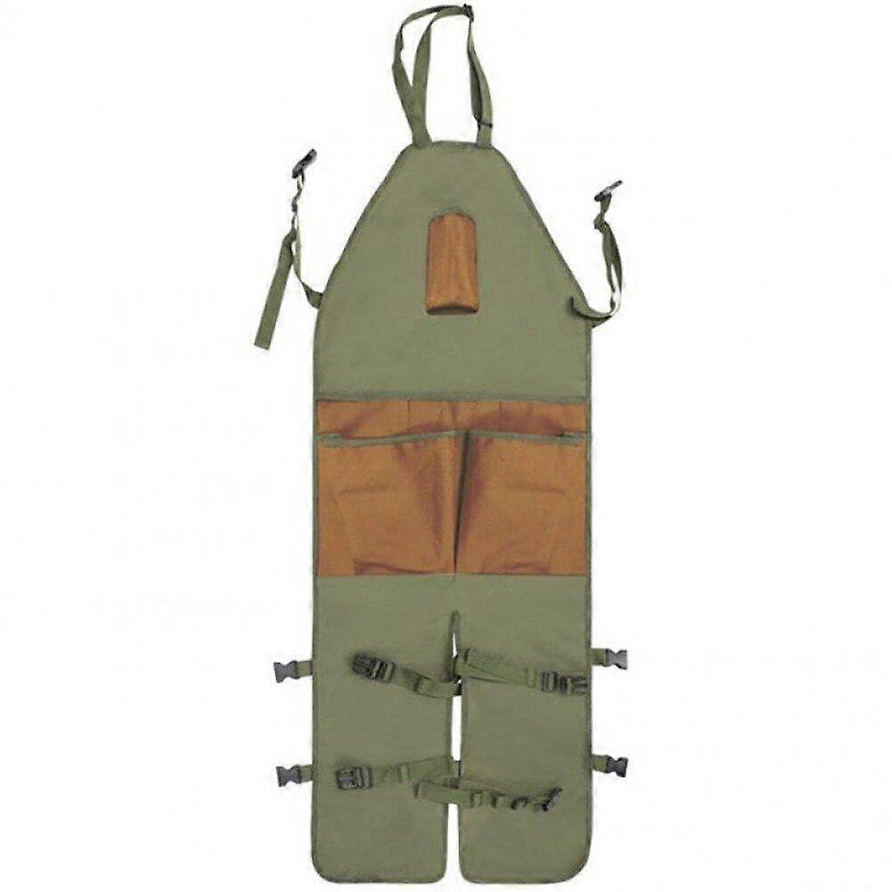 Gardening Apron with Multiple Tool Pockets, Adjustable Split Leg, Durable Oxford Cloth for Workshop
