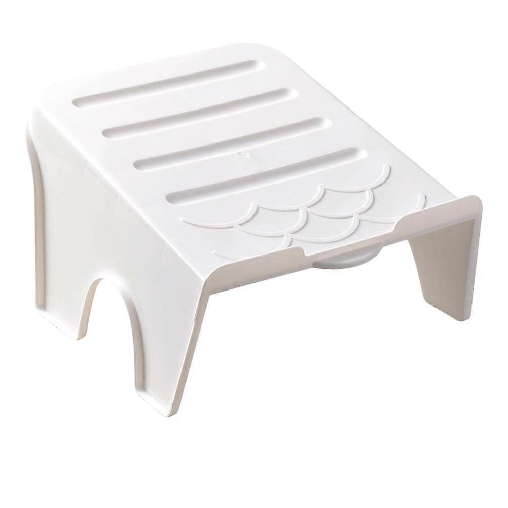 Shoe Rack Holder Plastic Shoe Rack for Supporting Use Space Saving White
