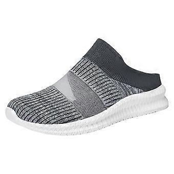 Zoccoli da giardino in rete traspirante con soletta rimovibile SlipOn per uomo e donna Grigio 9 UK