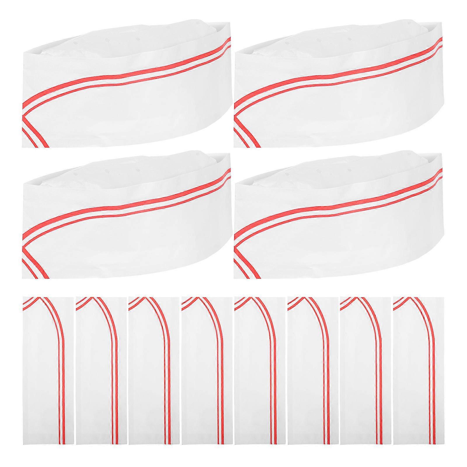 Chef Hat Disposable Chef Cap for Cooking 160Pcs Blue Lightweight Kitchen Headgear