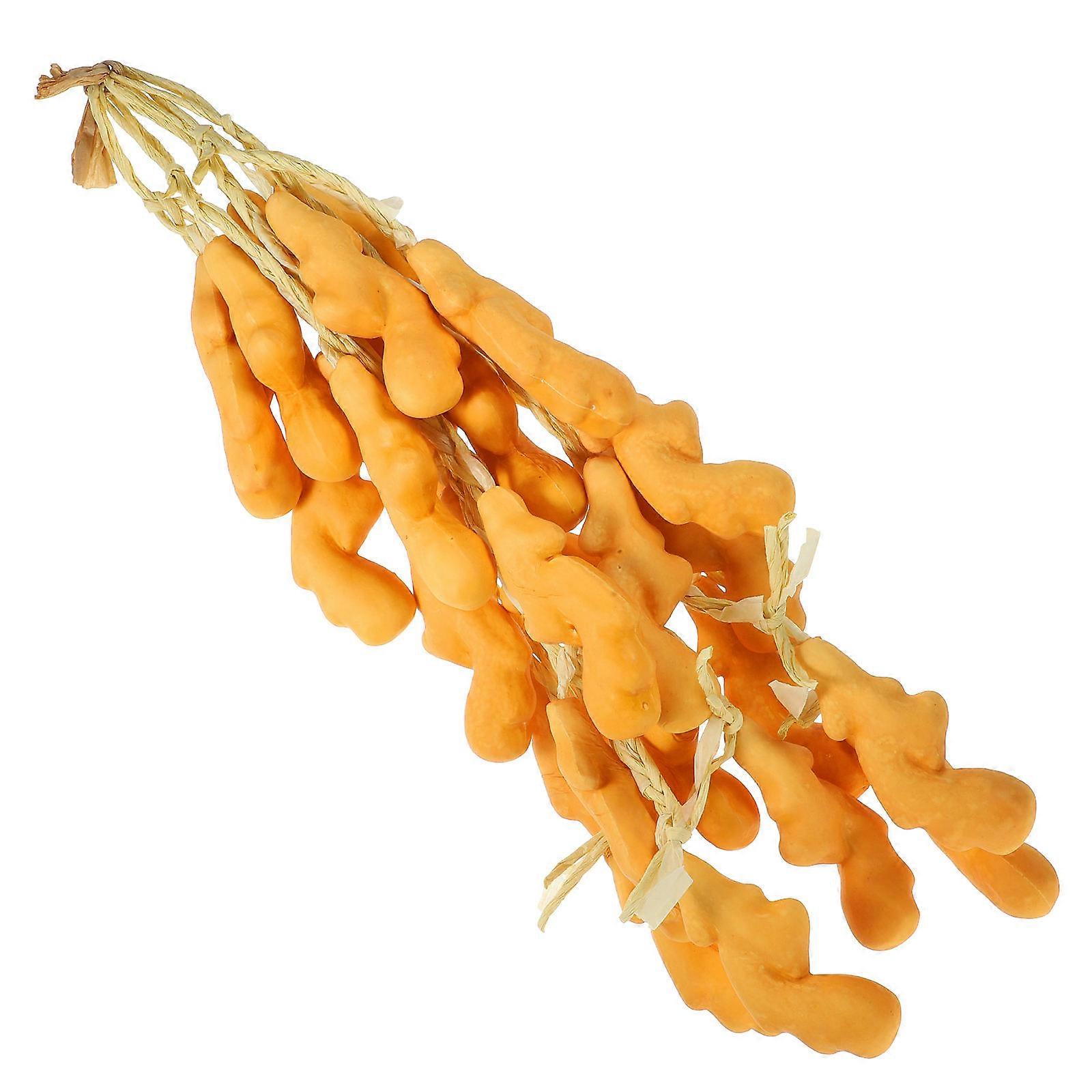 Orange Fake Ginger String Hanging Ginger String Decor 5Pcs for Decoration Use