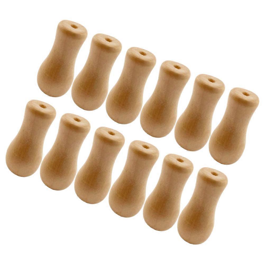 Wooden Blind Cord Knobs for Window Shades 12Pcs Pull Cord Replacements