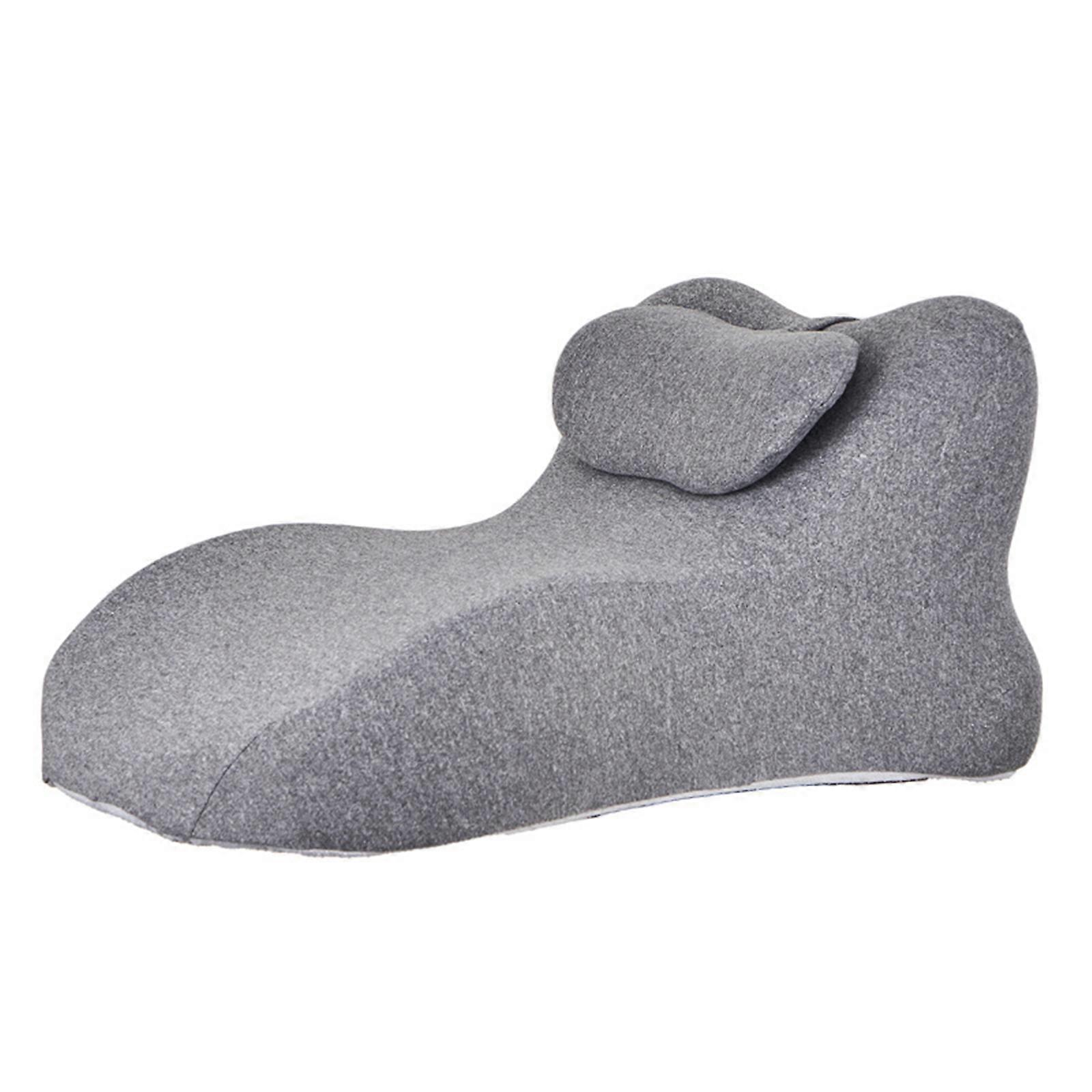 Light Support Pillow With Breathable Cover For Full Comfort During Activity  Light Grey