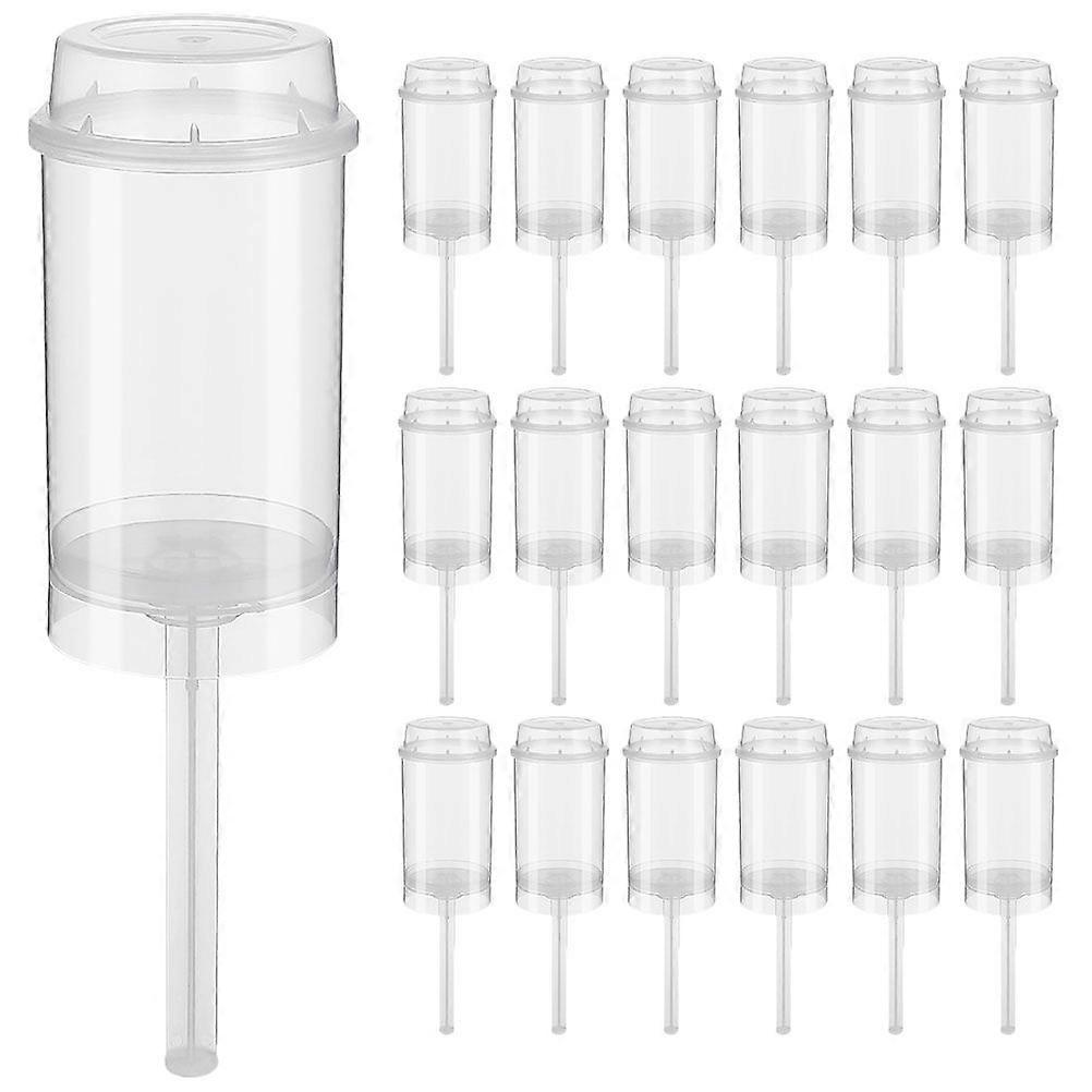 40pcs Round Shape Clear Push-up Cake Containers  Ice Cream Clear Push Pops Cake Holders