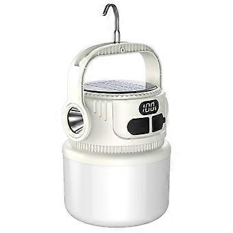 LED solar bulbs, emergency lights for outdoor night markets, camping tents, and power outages, white.