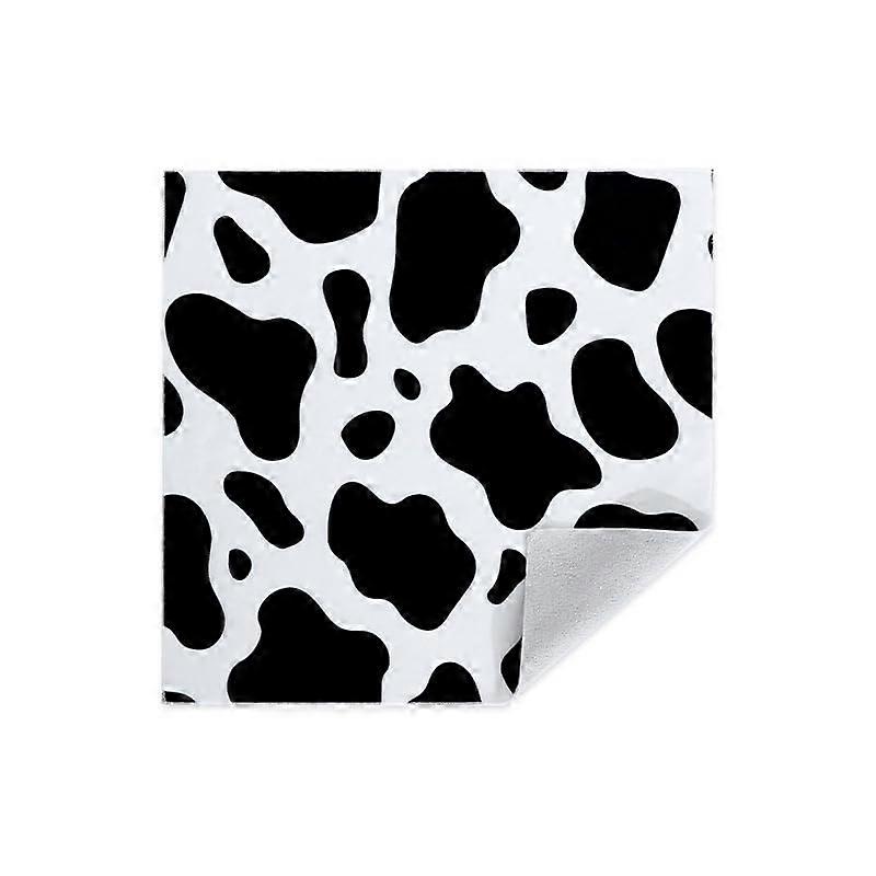 Camera Protective Wrap 35x35cm Cow Pattern, Soft SelfAdhesive ScratchResistant Lens Protector Cloth for Travel