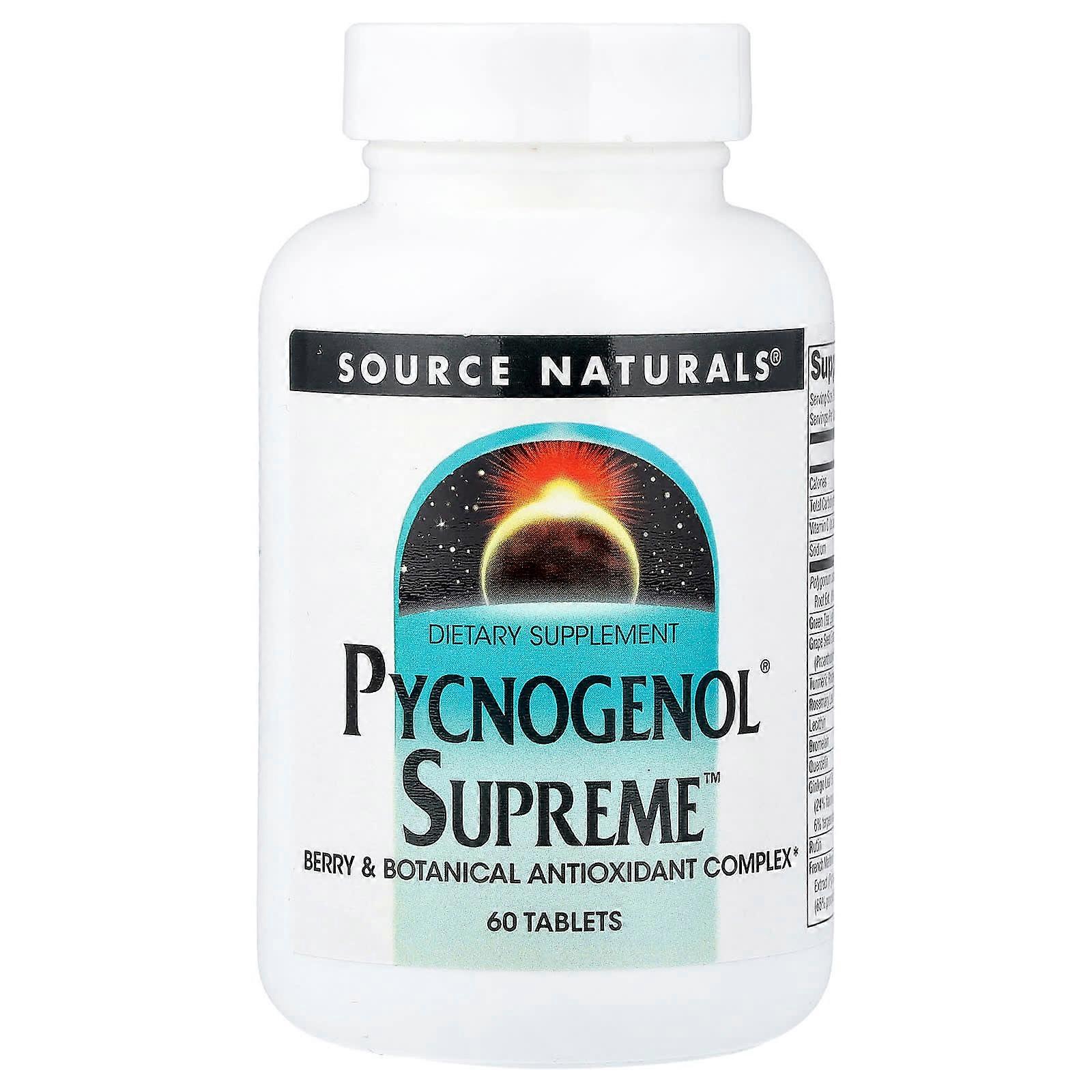 Source Naturals, Pycnogenol Supreme, 60 Tablets