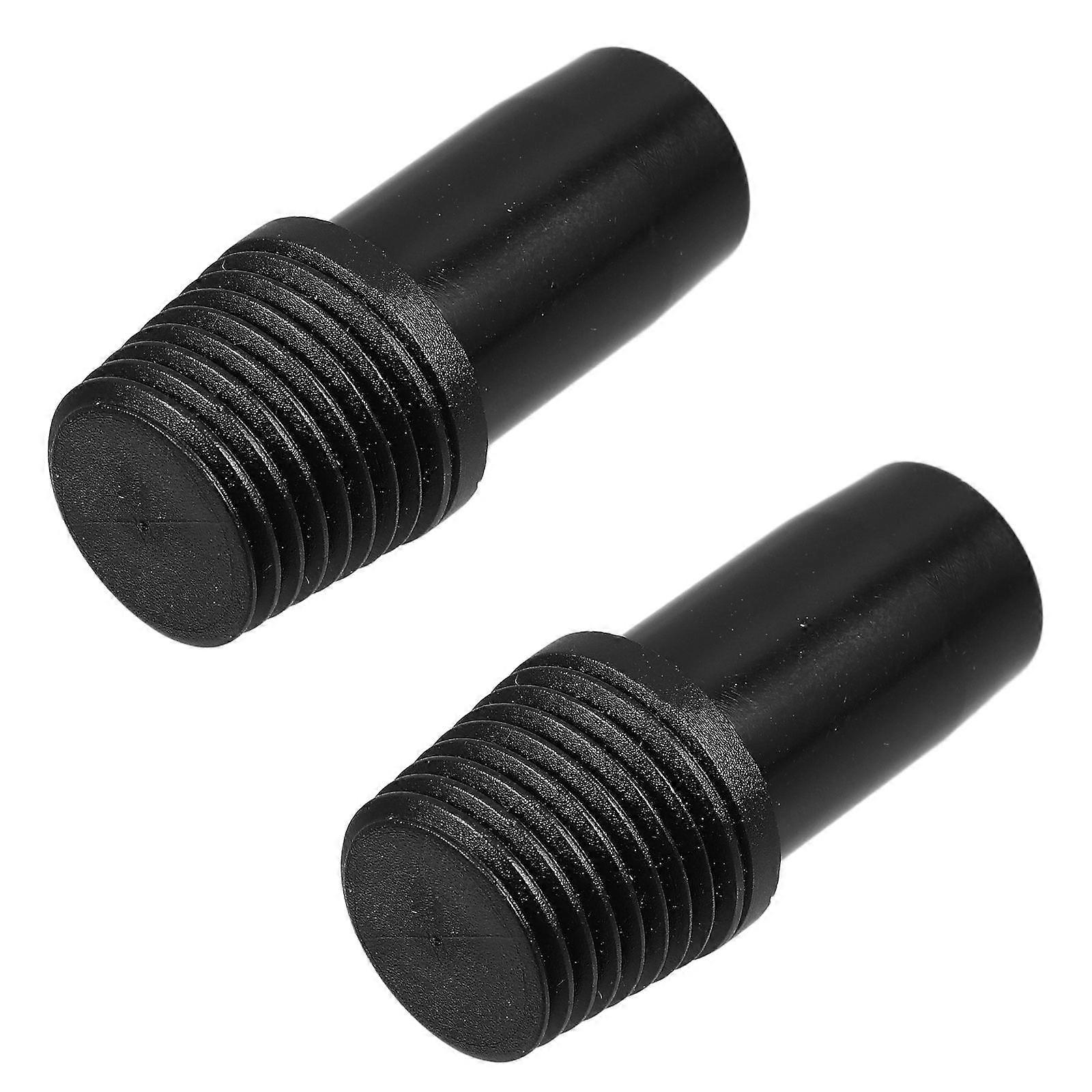 2PCS Plastic Threaded Tip Replacement Pole Handle Replacement Extension Pole Adapter Tip for Broom German Type