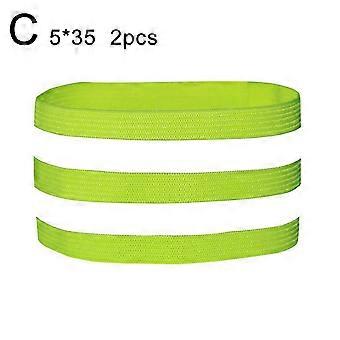 Reflective Arm Bands For Runners, Reflective Wristbands, Reflective Straps, Walking Jogging For Sports (Blac Running Cycling