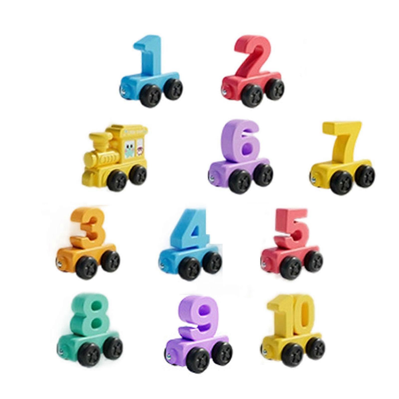 Fun And Safe Magnetic Numbered Trains Encourage Parent Child Bonding Through Play Multicolor