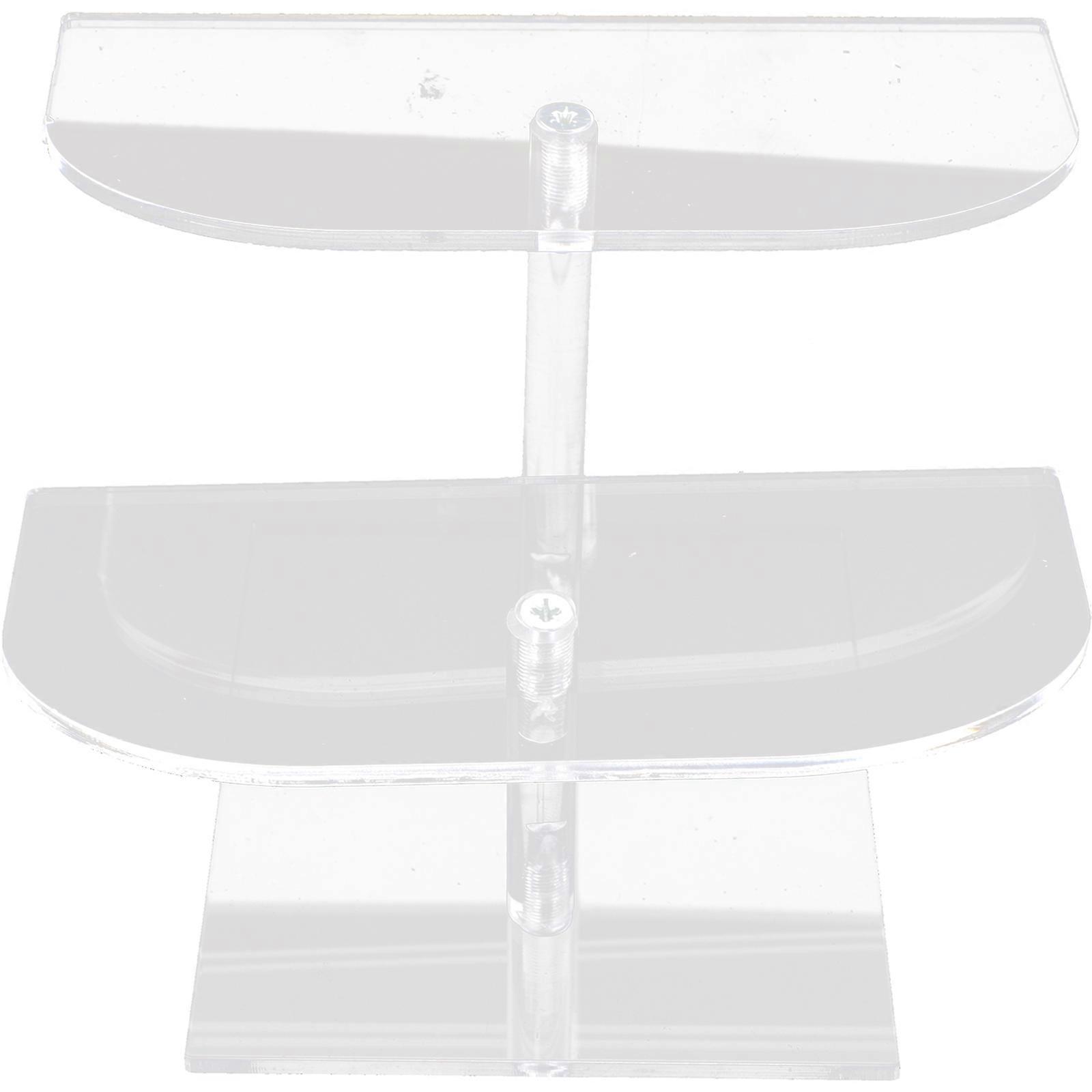 Clear Display Stand Acrylic Figures Riser Display Shelf Organizer