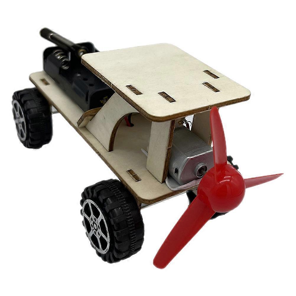 DIY Wind Powered Car Toy Science Experiment Model 1Set