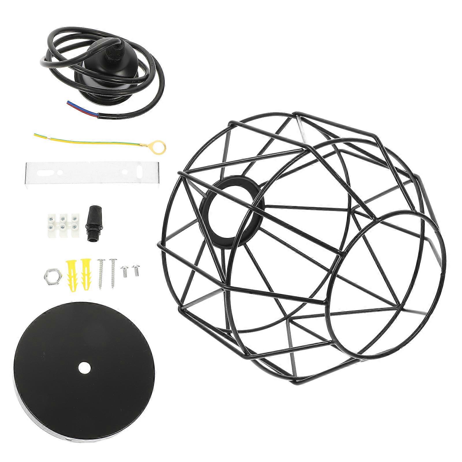 Single Head Hanging Light Practical Iron Ceiling Light for Home Use 1Set