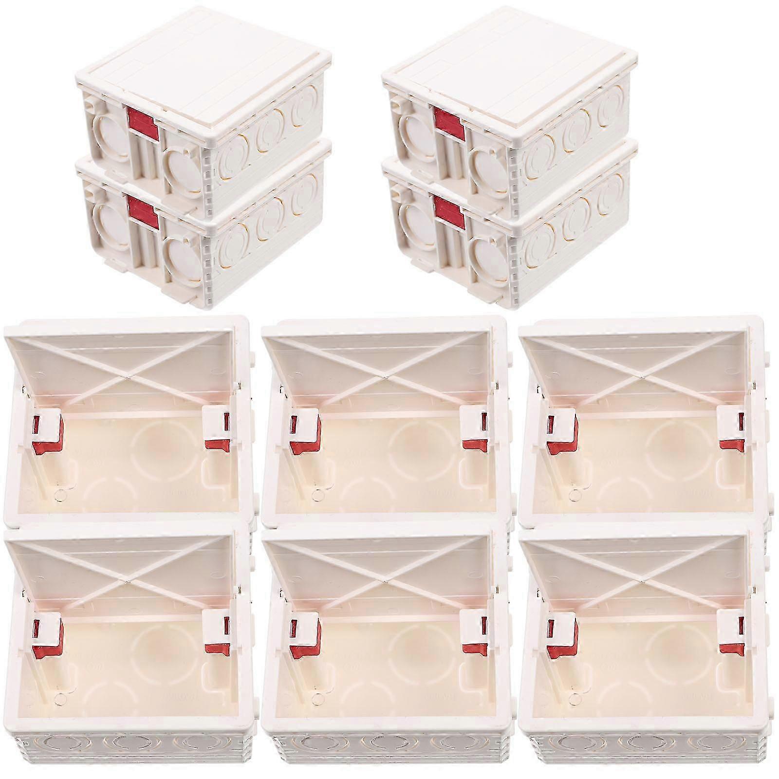 PVC Wall Socket Mounting Box for DIY Electrical Projects 10Sets