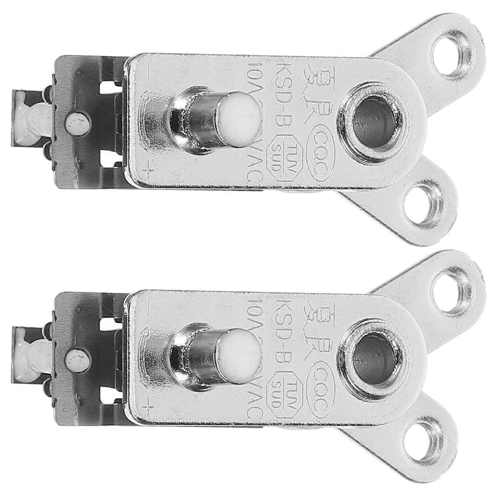 Rice Cooker Thermostat Electric Adjustable Temperature Controller Replacement 2Pcs