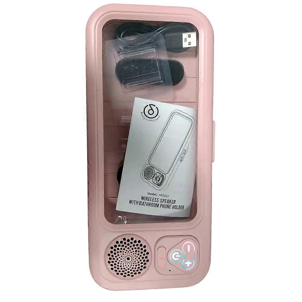 Bathroom Waterproof Touch Mobile Phone Box Fixed Bracket Bathing Artifact Bluetooth Small Speaker
