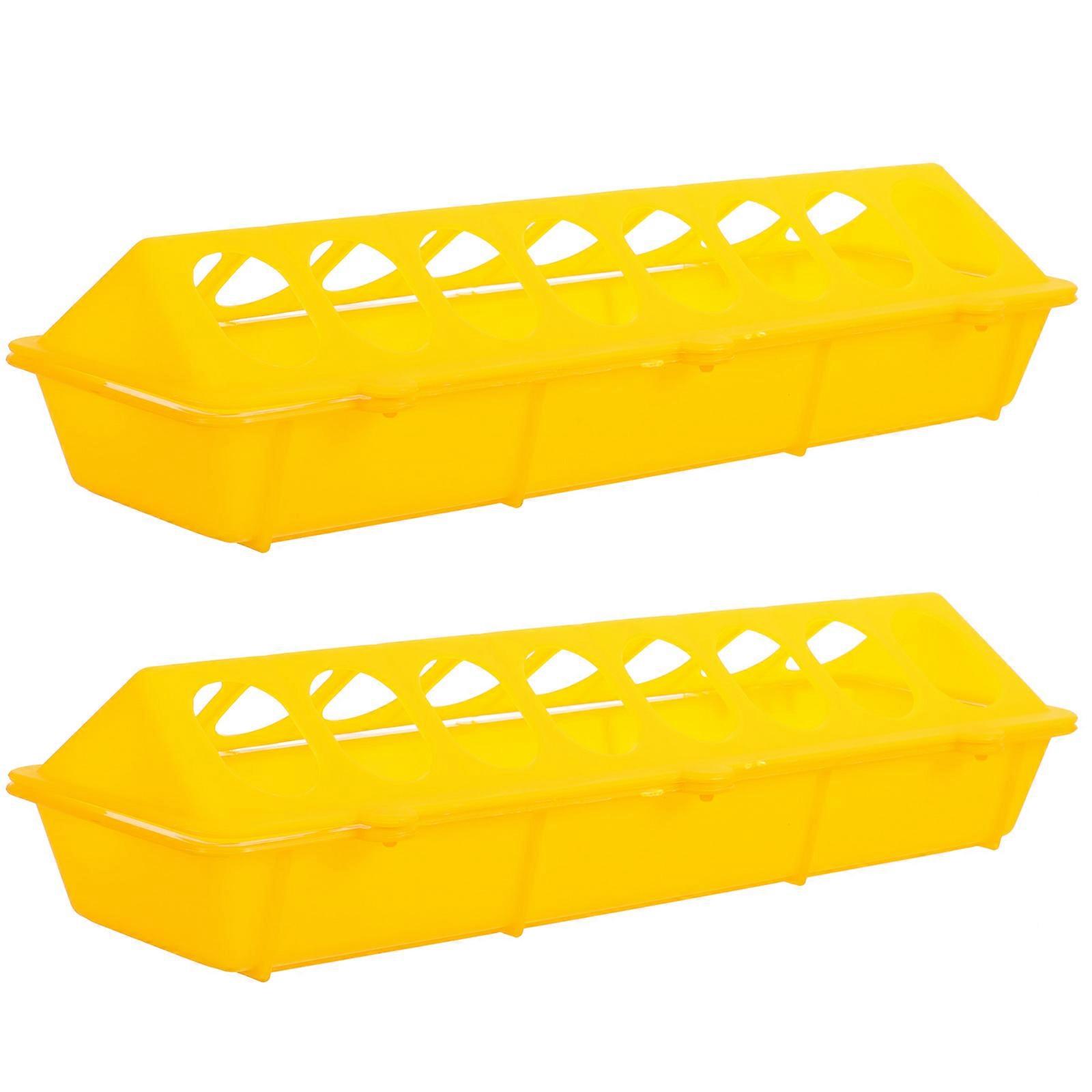 2pcs Tragbare Vogelfutterhalter Taubenfutterbehälter Hühnerfuttertröge