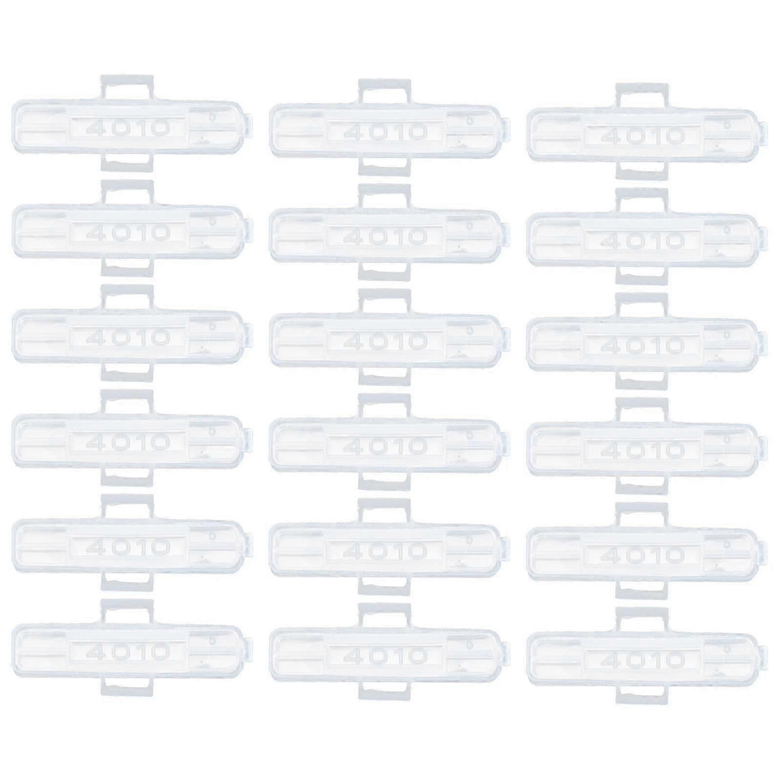 Cable Label Sign Identification Case for Storage Use Transparent 100Pcs