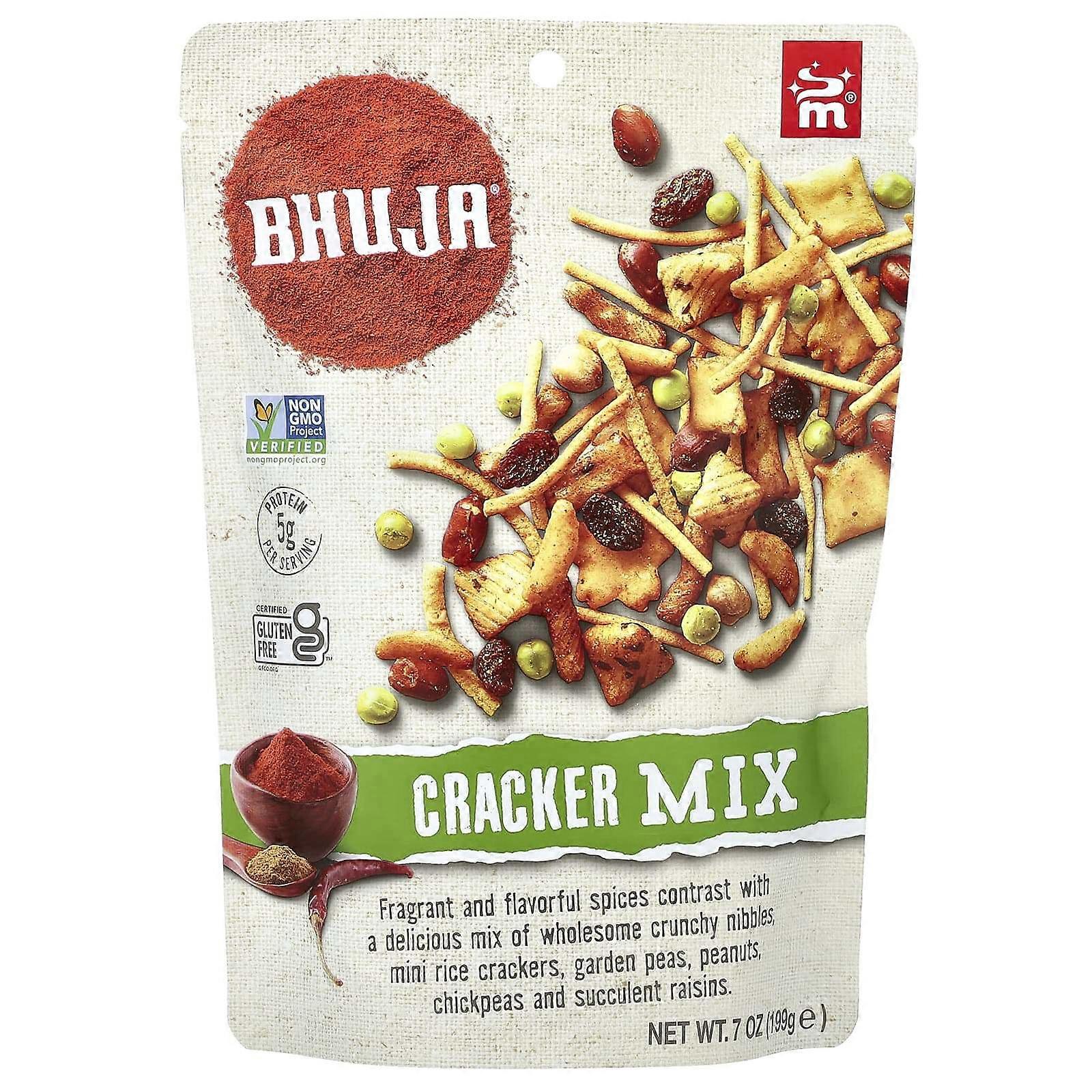 Bhuja, Cracker Mix, 7 oz (199 g), 4-Pack
