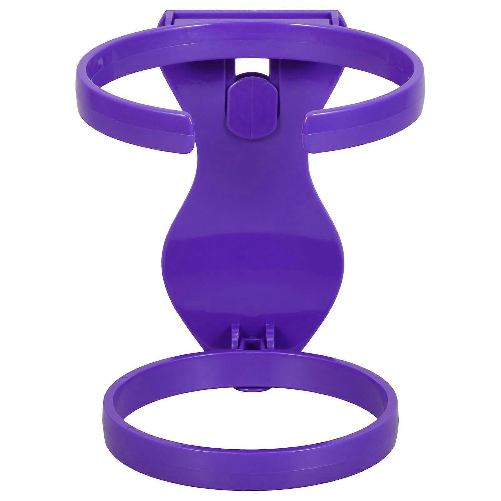 Porte-bouteille Hole Bag - Insert pliable pour gobelet - Accessoire de transport de boissons en plastique pour le sport et la plage, compatible avec les sacs Bogg Bag (violet).