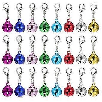 24 Pz Decorativo Portachiavi Elettrolitico Campana Pendenti Portachiavi (Colore Casuale)