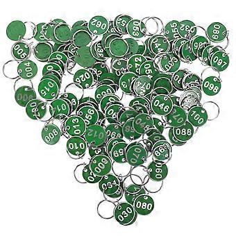 100Pcs Portable Number Storage Tags for Sauna Numbered ID Tags with Ring