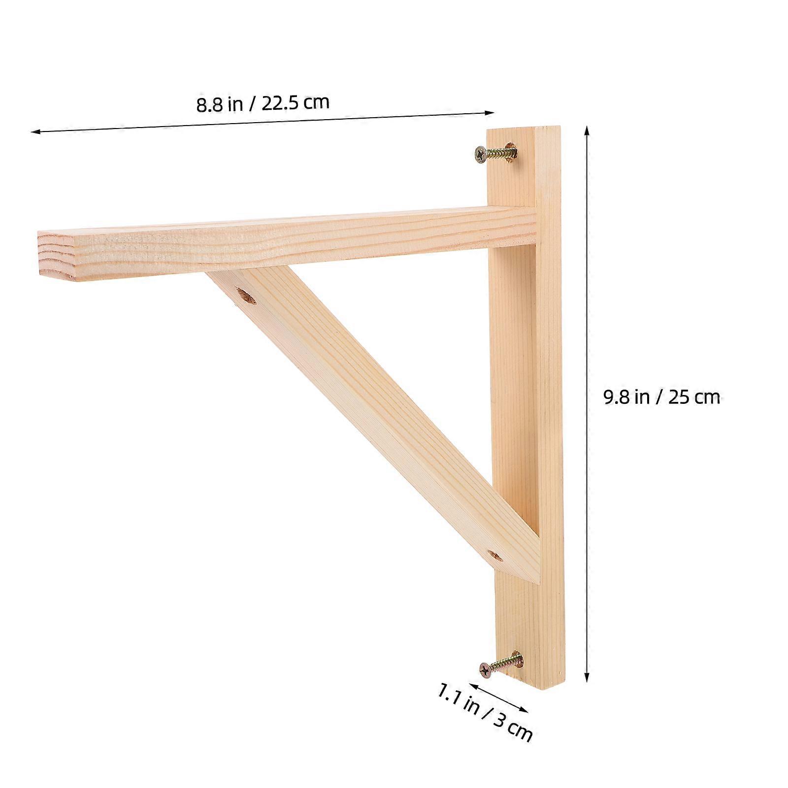 2pcs Shelf Mounting Bracket Wall Mounted Shelf Support Shelf Bracket Triangular Shelf Bracket