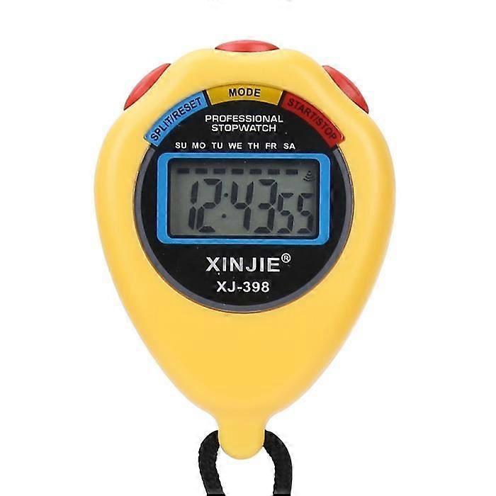 BOYOU Electronic Athletics Stopwatch - Yellow