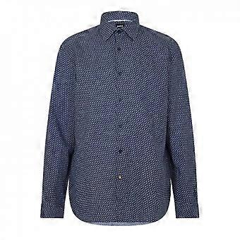 Boss Mens Geometric Pattern Regular Shirt