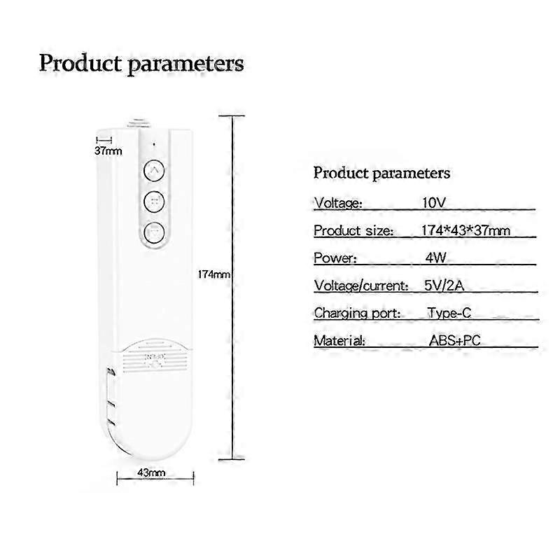 Smart Curtain Motor, WiFi Rechargeable Curtain Opener, Compatible with Roller Blinds, Venetian Blinds, Honeycomb Shades, Tuya App Control
