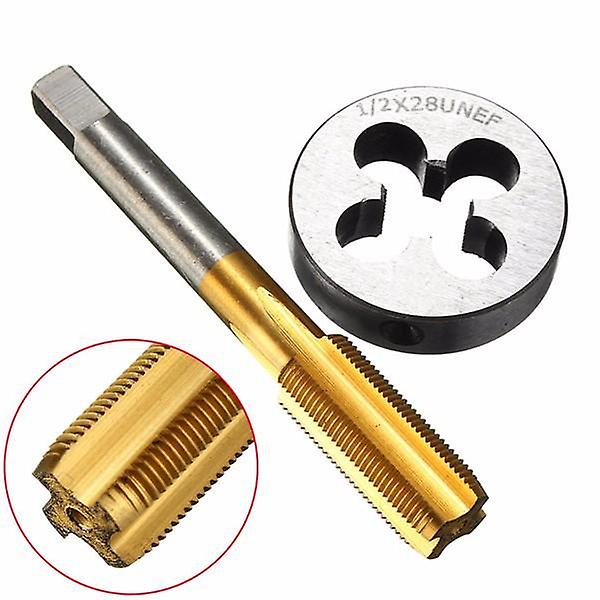 1/2-28 Titanium Coated Right Hand Thread Tap And Round Die