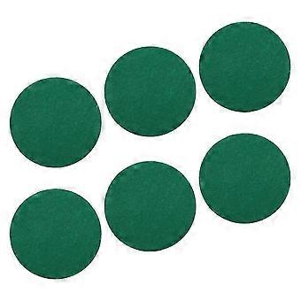 Self-Adhesive Air Hockey Mallet Pads Replacement Green 6Pcs Kit