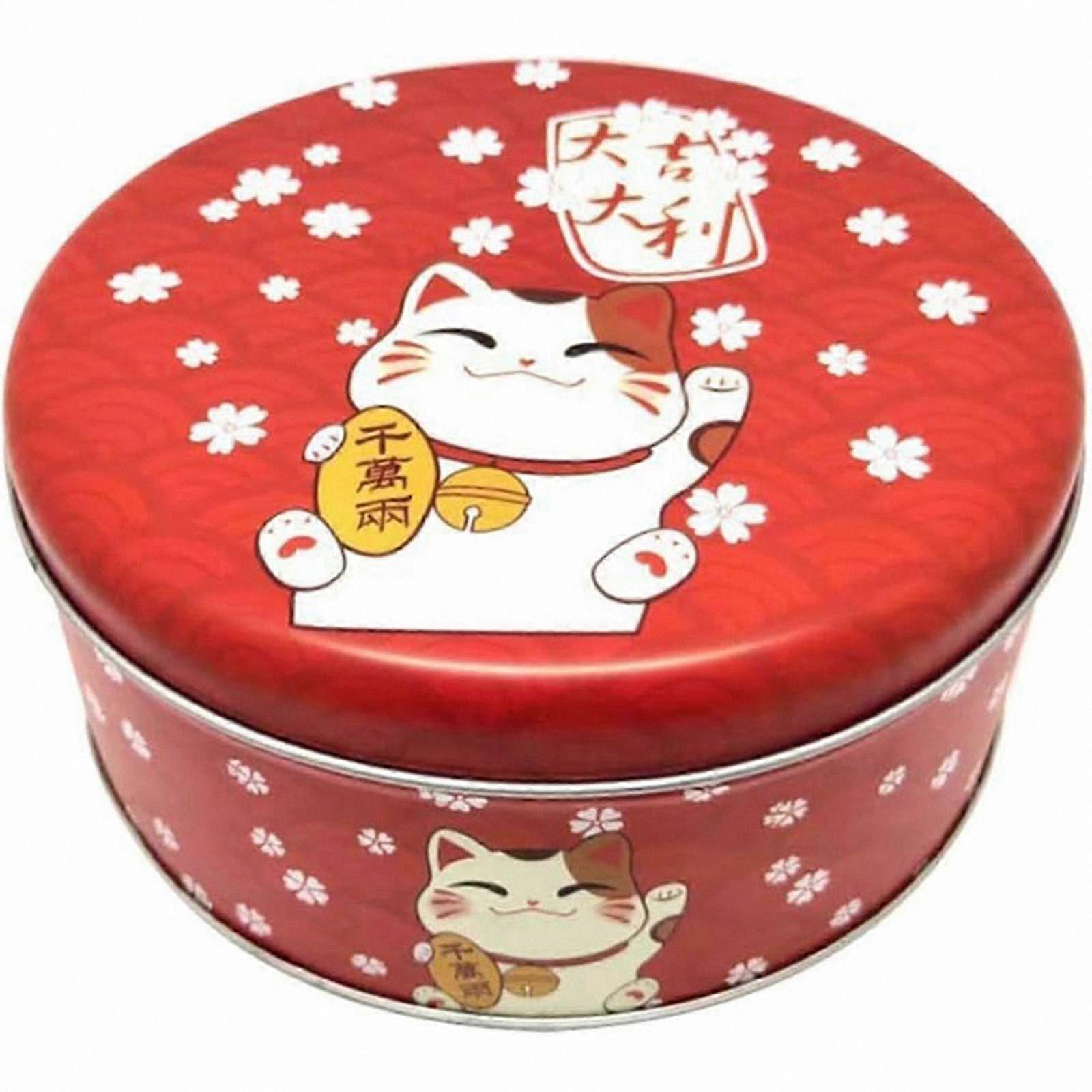 Circular Cookie Container Iron Storage Solution for Organization 1 Piece 26-27