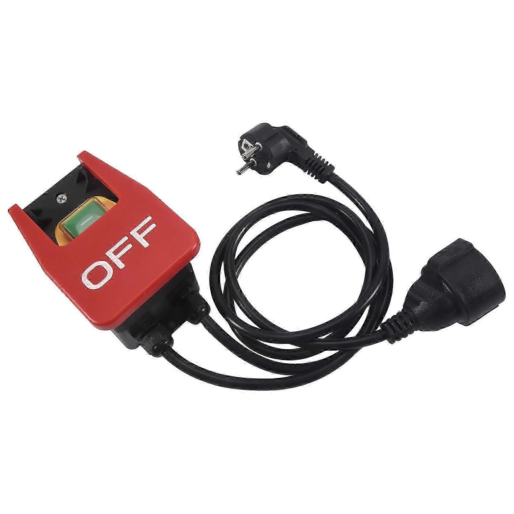 220V Single-Phase On/Off Switch, Safety Switch, Zero Voltage Switch with Socket, Emergency Off Swit
