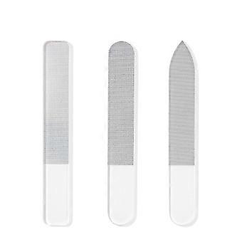 Slitstarkt nagelfilset i nanoglas med förbättrad glans för manikyr och återanvändbart poleringsverktyg