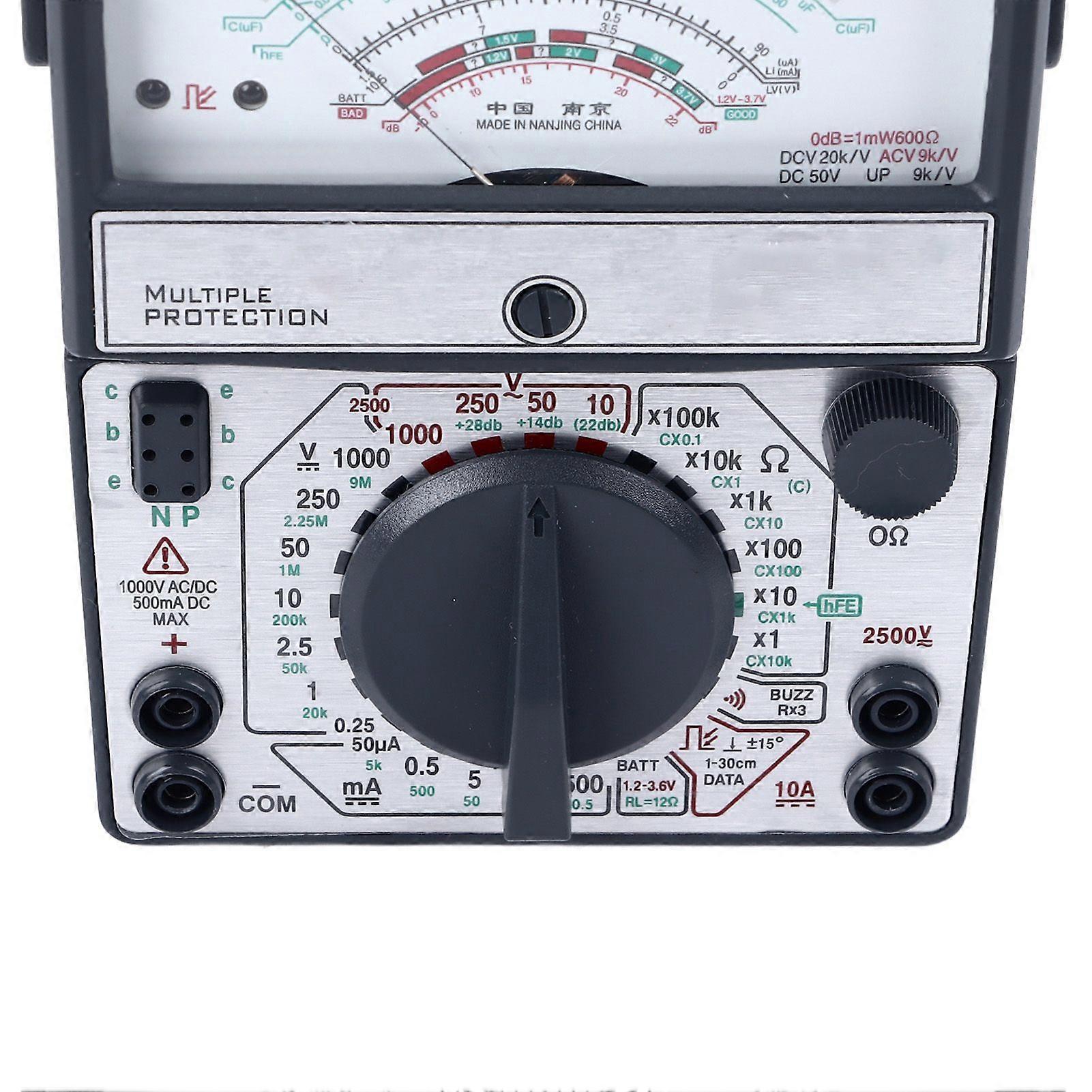Pointer Type Multimeter High Accuracy Anti Burning Buzzer Analog Pointer Multimeter